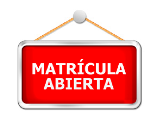 Matrícula nuevo curso. Reserva tu plaza