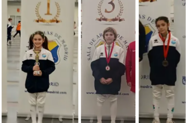 El futuro de la esgrima brilla en Vallehermoso: Medallas en M9 y M11