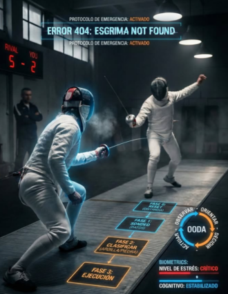 El Ciclo OODA en Esgrima: Cómo superar el bloqueo mental en la pista